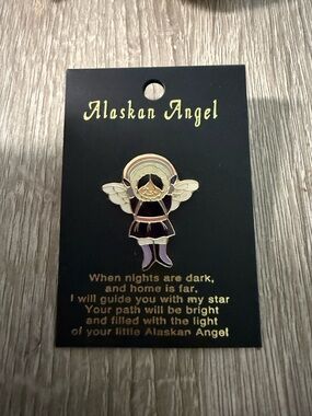 Alaskan Angel Enamel Angel Pin - Gold, White, Purple, Pink